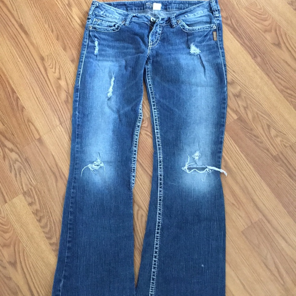 Silver jeans